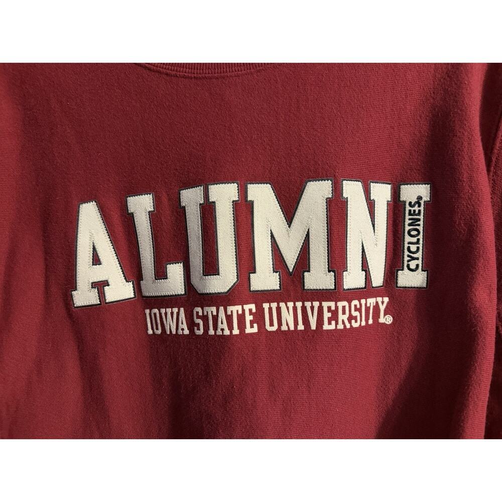Iowa State University Alumni Red Champion Sweatshirt sz Small Embroidered ISU - Picture 5 of 10
